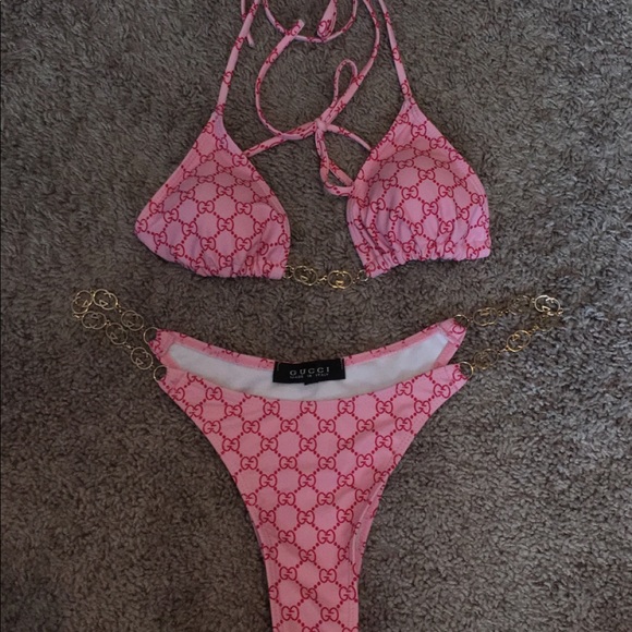 Gucci Swim Pink Gucci Bikini Poshmark